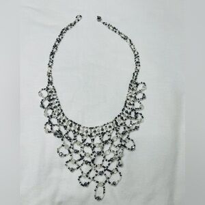 Elegant Black and Silver Beaded Necklace
